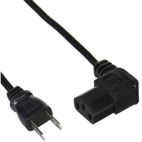 AINEX AC Power Cable Ultra Thin L Type ACP-15L-BK