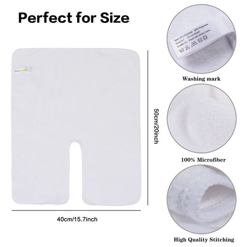 SINLAND Microfiber Esthetician Towels for Facials Mask Removing Face Wrap Soft Facial Cloth with Split Design Spa Towels for Facial Steam Massage and Cleansing