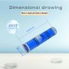 9.5x40mm picture frame level cylindrical level, horizontal immersion balanced 180 degrees, adjustable head, high precision (blue（6PCS))