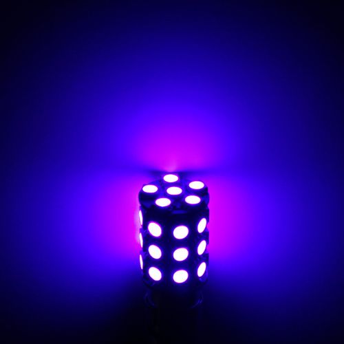 PA LED 2PCS 30SMD 3157 Purple Auto LED Bulb 12V for Turn Signal, Side Marker, Stop, Back, Tail Light (3056 3156 3156A 3057 4057 3157 4157 T25 Available)