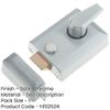 Standard Style 90mm Satin Chrome Night Latches for Ultimate Security - Bolt Latch