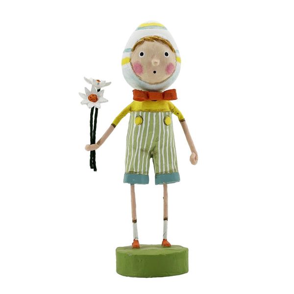 ESC Lori Mitchell Easter Egg Sheldon Boy with Flowers, 6 Inches, 16702, Multicolor