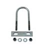 U Bolt Round M8 50mm Inner Width x 100mm Length with Back plate, Hex Nuts and Washers (2)