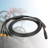 VGEBY Electric Bike Cable, 1 to 5 Electric Bicycle Waterproof Integrated Cable with Light Function for Waterproof Controller
