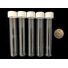 10ml Plastic Test Tubes vials Sample containers Powder Craft with White Screw caps (50)