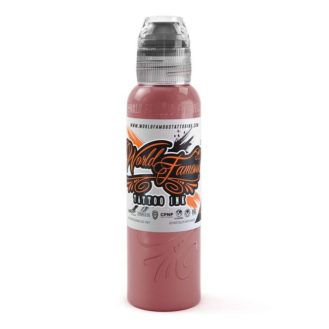 World Famous Pink Tattoo Ink, Vegan and Professional Ink, Made in USA, Wuornos Blush Pink, .5 oz