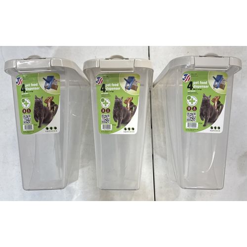Vanness 4 Pet Food Dispenser 3 Pack