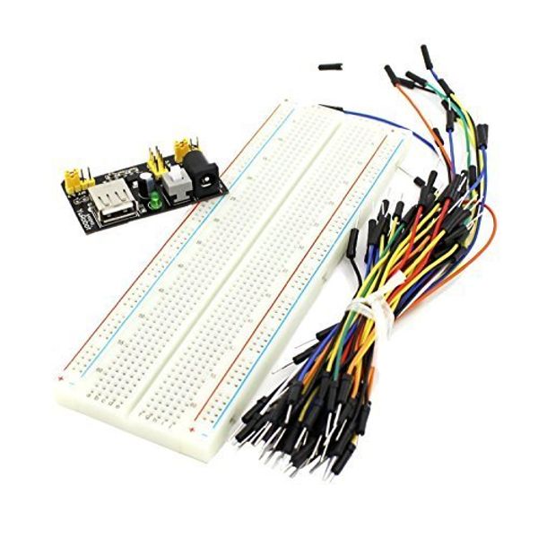 Arduino Compatible Parallel Import Robot Project Development Board Learning Board (Breadboard + Power Module)