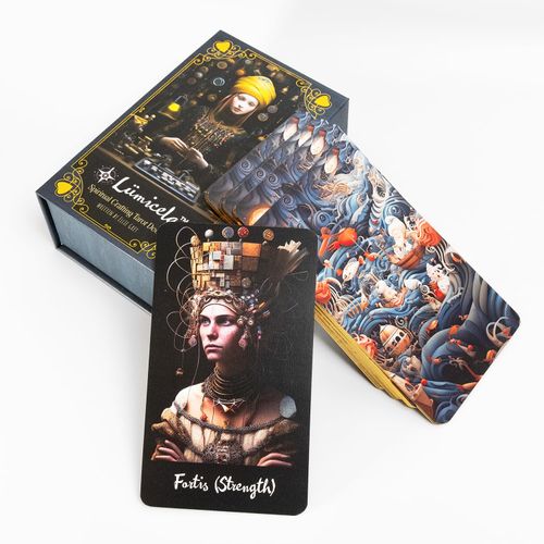 Lümicela Tarot Deck, Premium Tarot Cards for Beginners & Experts, Collector's Quality, 78-card Illustrated, Gold Foil Edges, Intuitive Guidance & Personal Growth, Exclusive Online Content & Guidebook