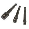 toolzone SD243 Socket Nut Driver Adaptors for Drill - Silver