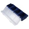 Upluckey Screw Organizer Storage Bins, 1 Pack Stackable Plastic Bins with Lids Divider Compartment Containers for Garage/Craft Tool Organizing