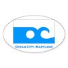 CafePress Ocean City MD Flag Rectangle Sticker Oval Car Bumper Sticker