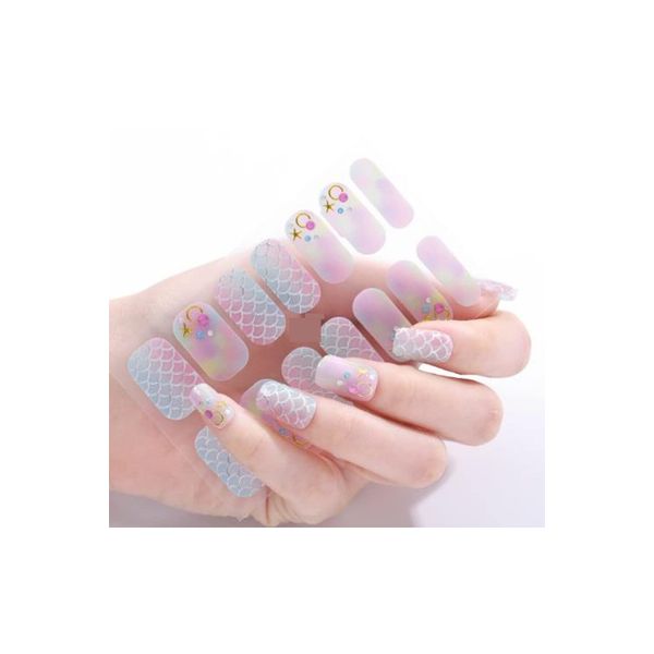 Jel Tırnak Etiketi, Kendinden Yapışkanlı Jel Tırnak Sticker, Suya Dayanıklı Nail Art Sticker