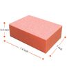 Maryton Nail Buffer Mini Block File 80/100 Grit Disposable Bulk, 130 Count (Orange)