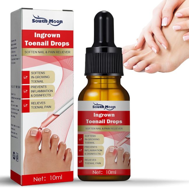 Ingrow Toenail Correction Treatment Oil, Ingrown Toenail Correction Drops, Cuticle Care Oils for Ingrown Toenails, Nail Care and Treatment, Nail Fungal Treatment (1pcs 10ml)