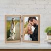 Lawrence Frames Metal Frame, Caviar Bead, Gold, 5x7 Double