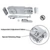 105 degree No Hold Open Overhead Concealed Closer Package for Side-Load Instal