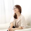 Bayline Neck Readers Bayline Neck Readers PC Function Reading Glasses, Check/Clear Red, 0.00 度なし