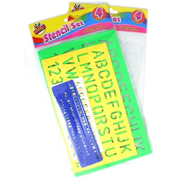 Artbox Stencil - Assorted Colours (Set of 4)(1)