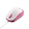 Elecom M-Y8UBPN BlueLED Mouse EPRIM Wired 3 Buttons Pink