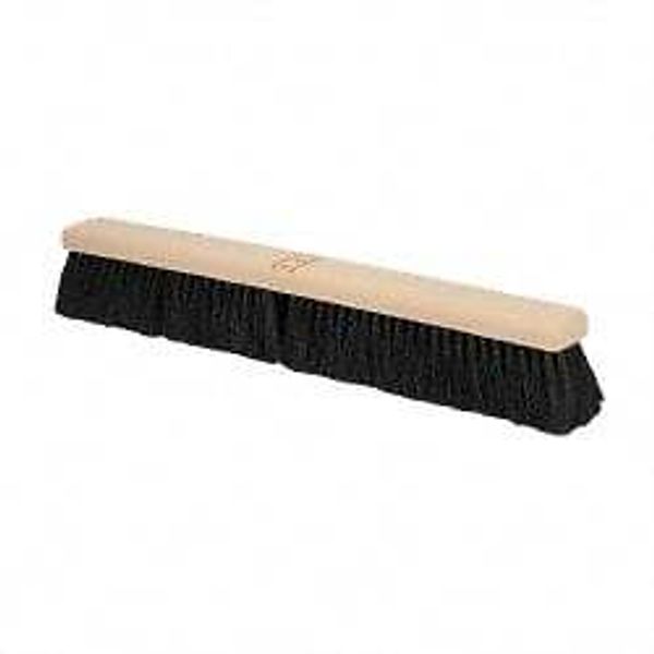PRO SOURCE 24" Polypropylene Push Broom Head: Bolt-On Connection Type