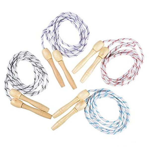 7ft Jump Rope with Wooden Handles Pack of 12