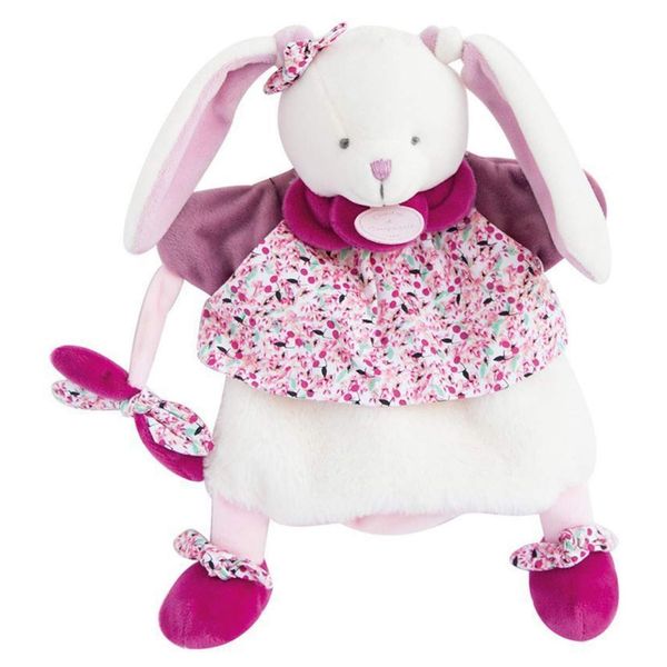 Doudou et Compagnie DC3080 Puppet Rabbit Cherry Pink