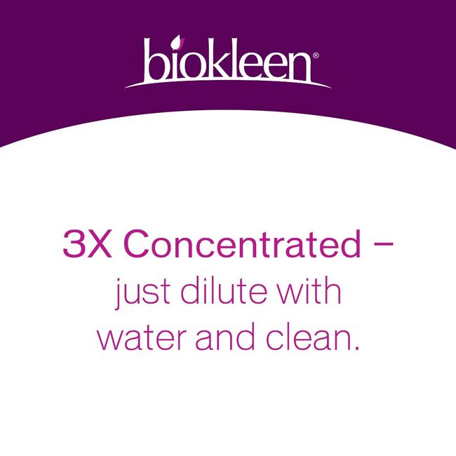 Biokleen All Purpose Cleaner, Super Concentrated, Eco-Friendly, Non-Toxic,  Plant-Based, No Artificial Fragrance, Colors or Preservatives, 32 Ounces