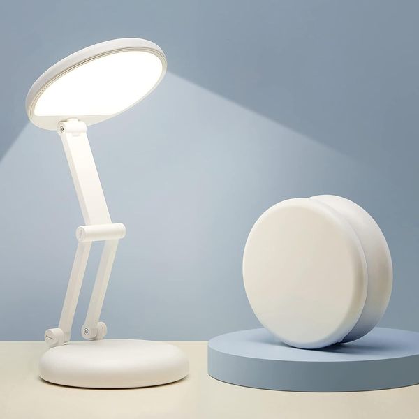Portable Rechargeable Mini Desk Lamp 3600Mah Cordless Dimmable Eye-caring Light