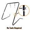 Highwild Shooting Target Stand with Chain Mounting Kit + 7"x 12"x 3/8" Torso Target