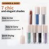 Boobeen Liquid Glitter Eyeshadow, Sparkling Metallic Eyeshadow with Applicator, Quick Drying, High Coloring Color 07#