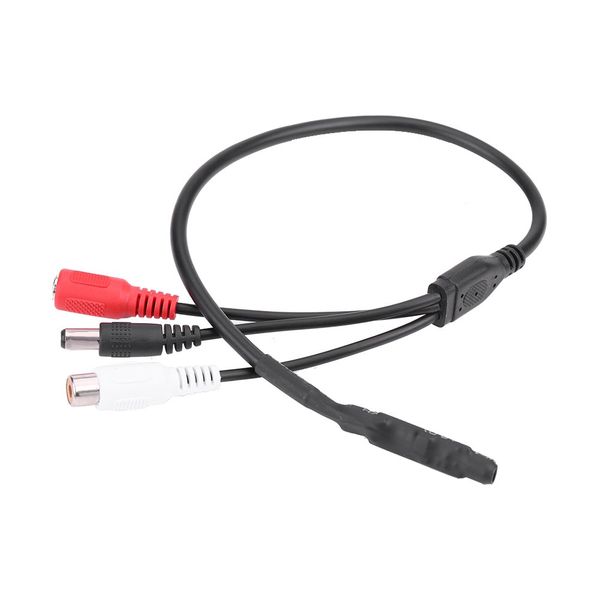 Socobeta Audio Microphone High Sensitive Mini Audio Pickup Mic for CCTV Security Camera 10-50 Square Meter
