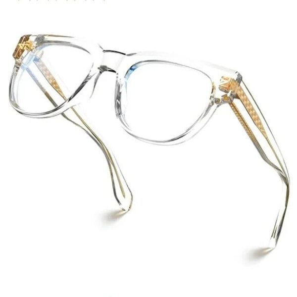 Square Blue Light Blocking Glasses Anti Glare Computer Clear Frame Eyeglasses