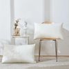 Throw Pillows Insert,Bed and Couch Pillows,Indoor Decorative Pillows,Premium White Pillows for Bed,Couch and Cushion (8 Pack, Rectangular 16"X24")