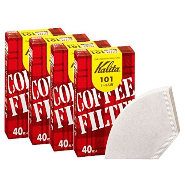 karita Coffee Filter 101 濾紙 White 40 Pieces Set of 4