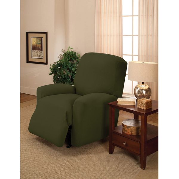 Madison Stretch Jersey Forest Large Recliner Slipcover