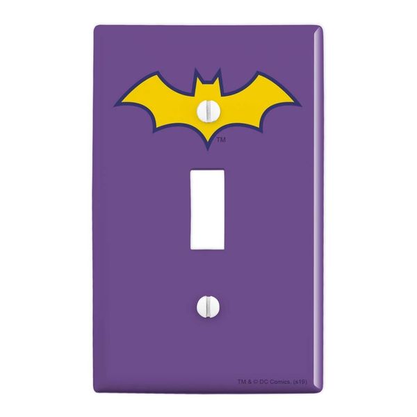 GRAPHICS & MORE Batman Batgirl Logo Plastic Wall Decor Toggle Light Switch Plate Cover
