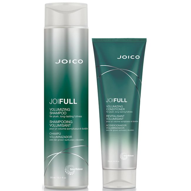 Joico JoiFULL Volumizing Shampoo & Conditioner Set | Plush & Long-Lasting Fullness | Boost Shine | For Fine/Thin Hair