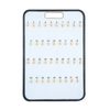 SSWBasics Key Board With Self-Closing Tabs - 38 Hooks - 16"W x 24"L
