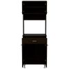 TUHOME Della 60 Kitchen Pantry Engineered Wood Pantries in  Black