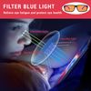 Asheyya 3 Pcs Anti Blue Light Blocking Glasses Men, Computer Light Sensitivity Orange Glasses