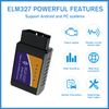 OBD2 Bluetooth Scanner Code Reader Reset for Android Windows - Car Diagnostic Tool for Engine Light Check, Compatible with Torque, OBD Fusion, Car Scanner Apps