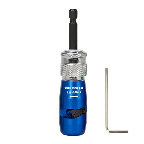 DUTEGAO AWG14 Wire Stripper Tool,Wire Stripping And Twisting Tool,Wire Twister Tool For Drill,Electrical Tools,US Wire Cable Quick Stripping (AWG14#)