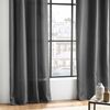 Douceur d'Intérieur Absolu Microfibre Curtain with Eyelets, Plain, Polyester, polyester, anthracite, 140 cm x 260 cm