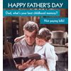 Dad's Best Childhood Memory Funny Father's Day Card
