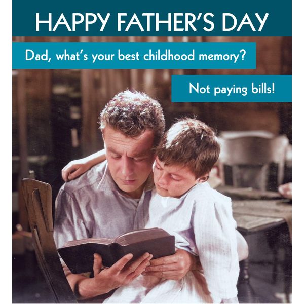 Dad's Best Childhood Memory Funny Father's Day Card