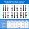 Three-jaw Puller Kit Inner Hole Removal Tool Bearing Disassembly with Box