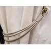 Maple Textiles Cord Band Curtain Tie Back (Silver Grey)