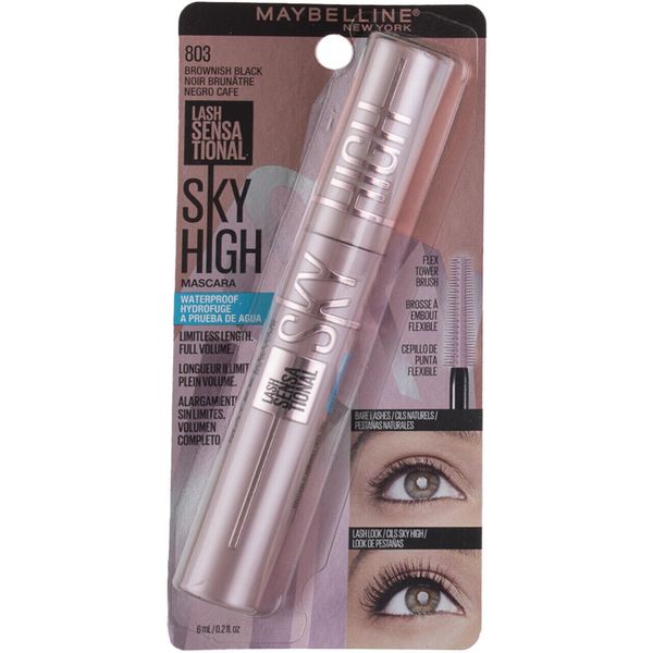 Maybelline Lash Sensational Sky High Mascara, Brownish Black 803, 0.2 fl oz