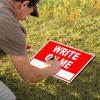 Basic Home Electrical Repairs Class Write On Me Red 18x24 in Single Sided Yard Road Sign w/Stand